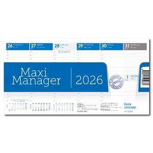 Stolní kalendář 2026 - Maximanager modrý