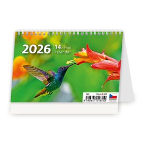 Stolní kalendář 2026 - MINI 14denní kalendář