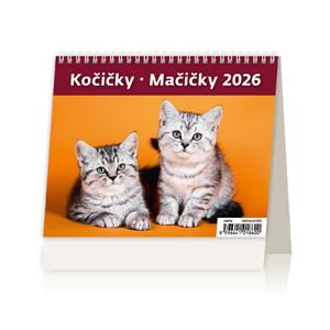 Stolní kalendář 2026 - MiniMax Kočičky/Mačičky