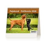 Stolní kalendář 2026 - MiniMax Pejskové/Psíčkovia