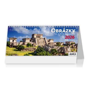 Stolní kalendář 2026 - Obrázky ze světa/Obrázky zo sveta