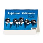 Stolní kalendář 2026 - Pejskové/Psíčkovia