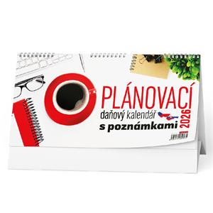 Stolní kalendář 2026 Plánovací daňový kalendář s poznámkami