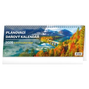 Stolní kalendář 2026 Plánovací daňový s fotografiemi