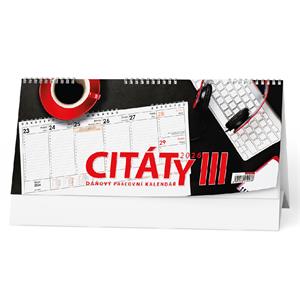 Stolní kalendář 2026 Pracovní kalendář CITÁTY III