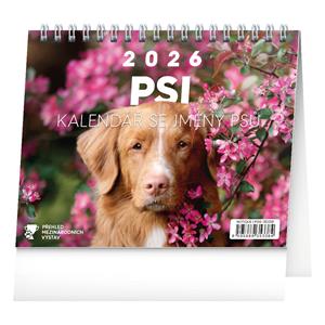 Stolní kalendář 2026 Psi - se jmény psů