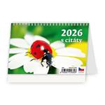 Stolní kalendář 2026 - Týdenní "S" s citáty