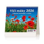 Stolní kalendář 2026 - Vlčí máky