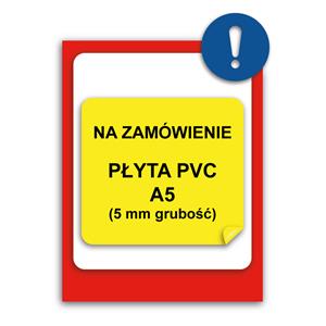 TABULKA NA ZAKÁZKU - plast A5, 5 mm