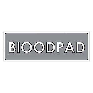 TŘÍDĚNÝ ODPAD - BIOODPAD, plast 1 mm 290x100 mm