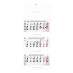 Tříměsíční kalendář Trio skládaný český 2027 - šedý