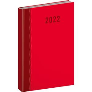 Týdenní diář 2022 A5 Cambio Classic - červená