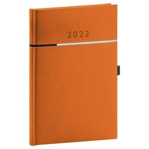 Týdenní diář 2022 A5 Tomy - oranžová/černá