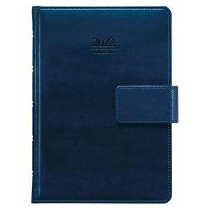 Týdenní diář 2022 Atlas s poutkem A5 - modrá