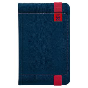 Týdenní diář 2022 Inverso kapesní - modrá