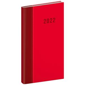 Týdenní diář 2022 kapesní Cambio Classic - červená