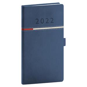 Týdenní diář 2022 kapesní Tomy - modrá/červená