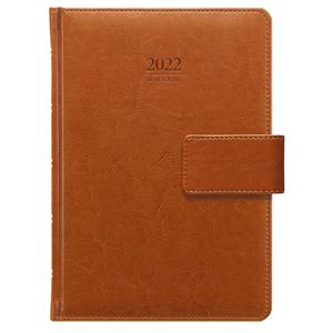 Týdenní diář 2022 Kastor s poutkem A5 - hnědá