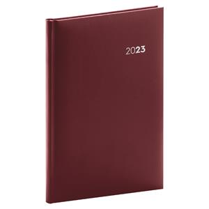 Týdenní diář 2023 A5 Balacron - bordó