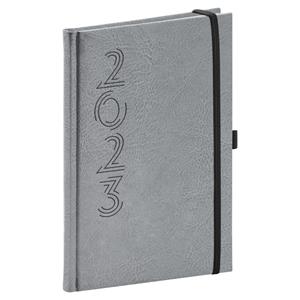 Týdenní diář 2023 A5 Memory - stříbrná