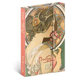 Týdenní diář 2023 magnetický B6 Alfons Mucha