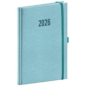 Týdenní diář 2026 A5 Rivoli - světle modrá