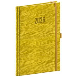Týdenní diář 2026 A5 Rivoli - žlutozelená