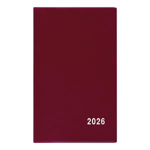 Týdenní diář 2026 Alois PVC kapesní - bordó