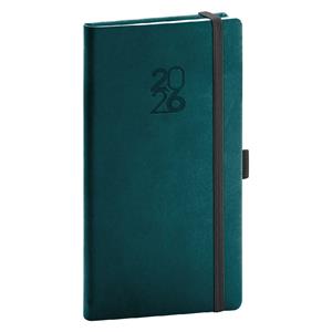 Týdenní diář 2026 kapesní Aprint Top - petrolejová