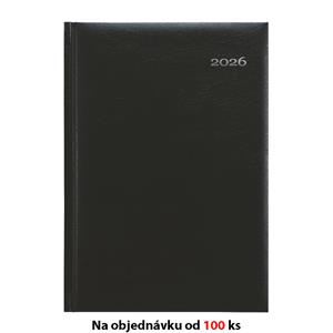 Týdenní diář 2026 slovenský A5 Kronos s poznámkami - černá
