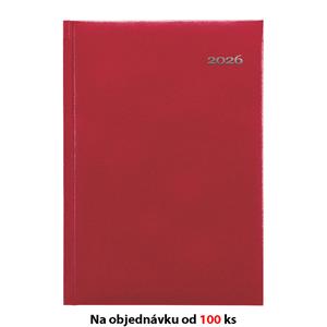 Týdenní diář 2026 slovenský A5 Kronos s poznámkami - červená