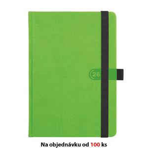 Týdenní diář 2026 slovenský A5 s poznámkami Trendy - zelená