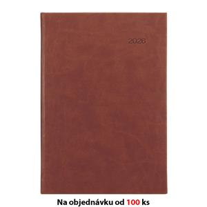 Týdenní diář 2026 slovenský A5 Viva s poznámkami - hnědá