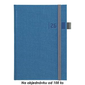 Týdenní diář 2026 Tweed A5 s poznámkami - modrá