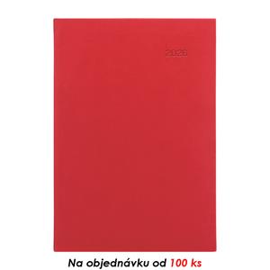 Týdenní diář 2026 Viva A5 s poznámkami - červená