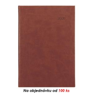 Týdenní diář 2026 Viva A5 s poznámkami - hnědá
