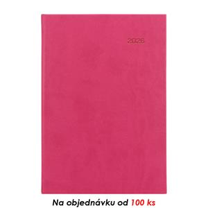 Týdenní diář 2026 Viva A5 s poznámkami - růžová