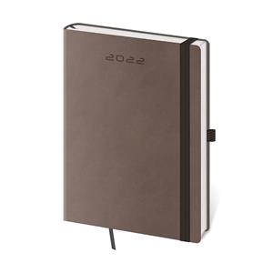 Týdenní diář A5 2022 Flexies - hnědá