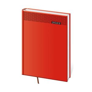 Týdenní diář A5 2022 Gommato - červená