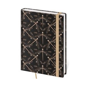 Týdenní diář A5 2022 Vario s gumičkou - Dragonfly