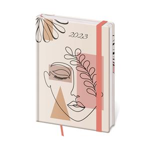Týdenní diář A5 2023 Vario s gumičkou - Woman