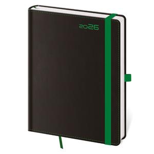 Týdenní diář A5 2026 Black Green