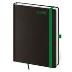 Týdenní diář A5 2026 Black Green