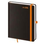 Týdenní diář A5 2026 Black Orange