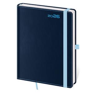 Týdenní diář A5 2026 Double Blue