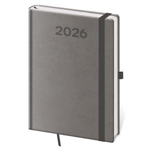 Týdenní diář A5 2026 Print Pop - šedá