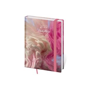 Týdenní diář B6 2022 Vario s gumičkou - Matragi Pink