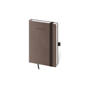 Týdenní kapesní diář 2022 Flexies - hnědá
