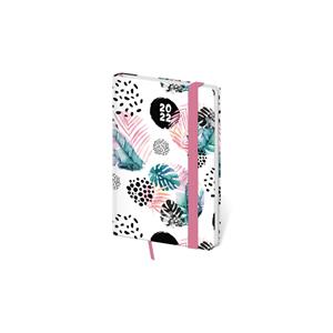 Týdenní kapesní diář 2022 Vario s gumičkou - Monstera