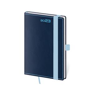 Týdenní kapesní diář 2023 Double Blue